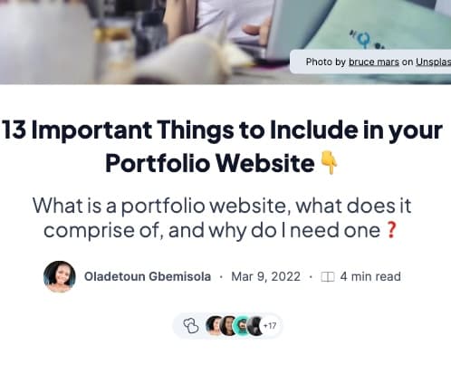 13 Important Things to Include in your Portfolio Website