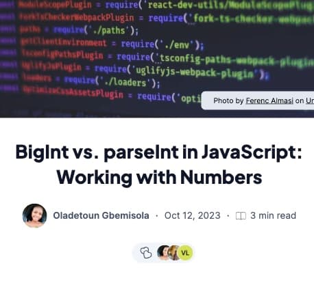 BigInt vs. parseInt in JavaScript